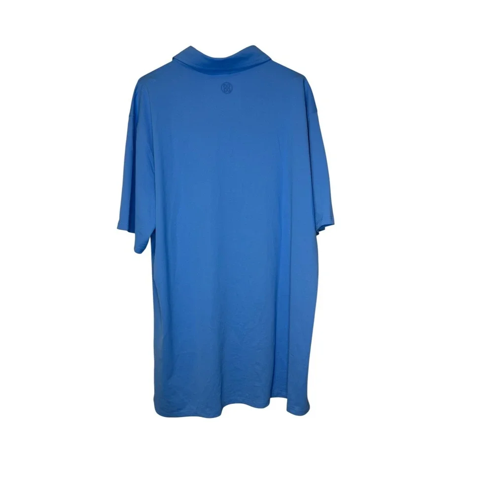 G/Fore Men Shirt Golf‎ Polo Collared Short-Sleeved Preppy Stretch Blue XXL NWT